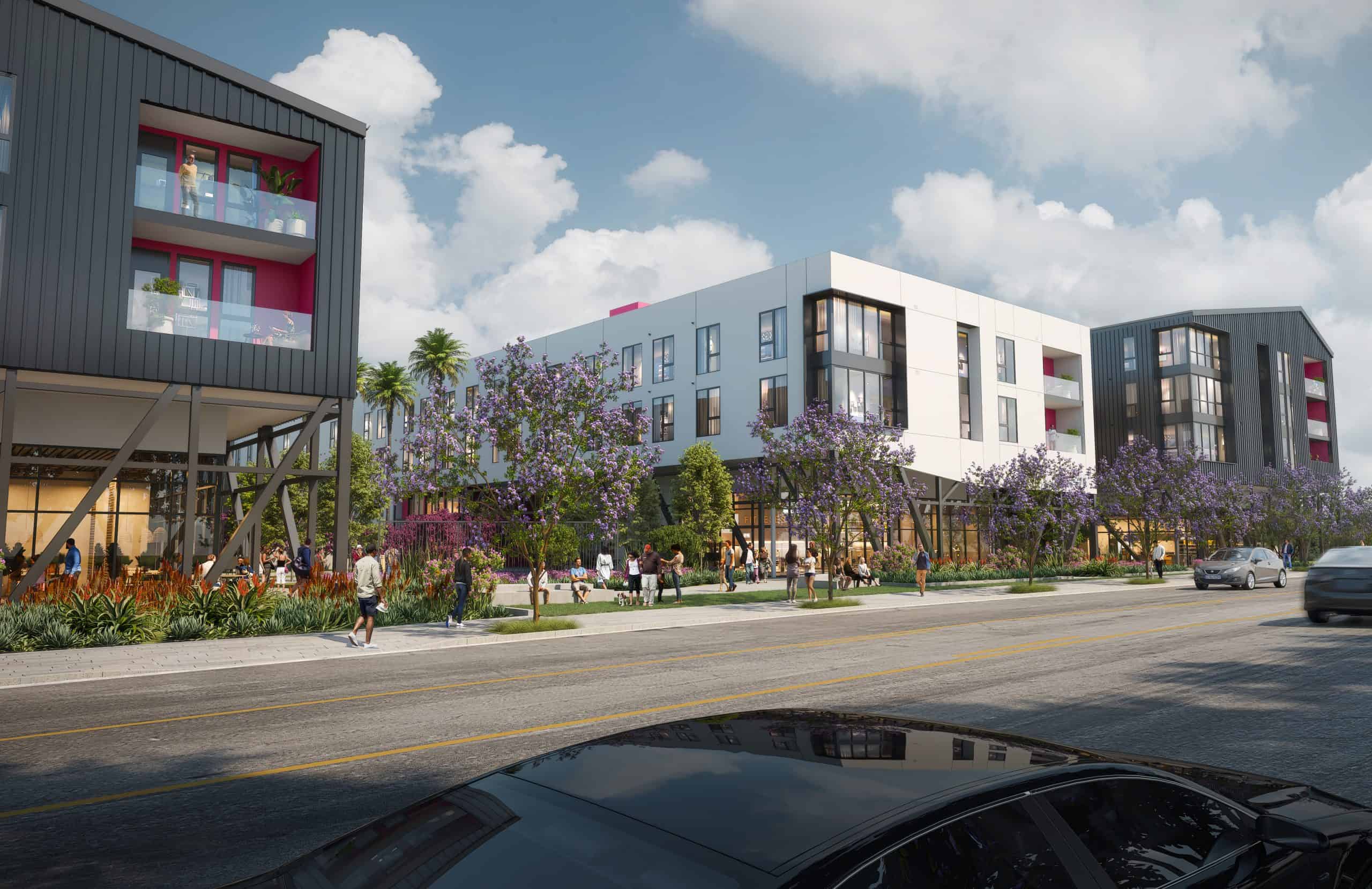 View of A34 from Pasadena Ave